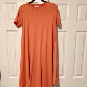 Orange Midi Dress